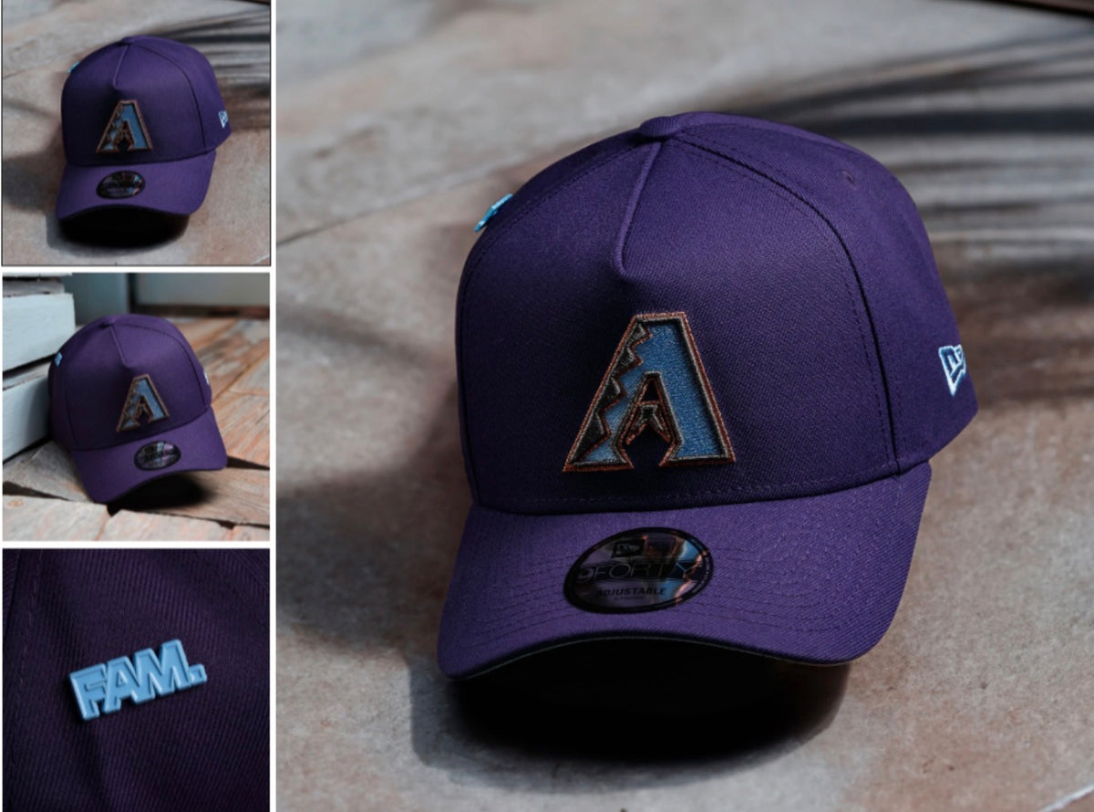 ARIZONA DIAMONDBACKS MLB PURPLE BLUE UV / NEW ERA 9FORTY A-FRAME