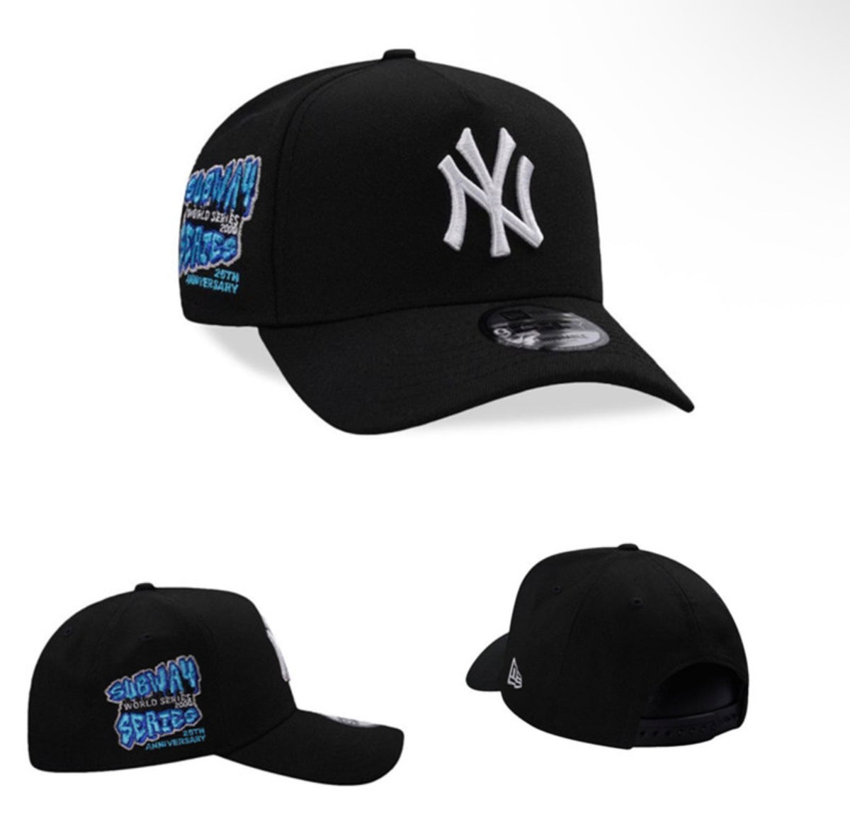 NEW ERA NEW YORK YANKEES SUBWAY SERIES 2000 BLACK
PRIME EDITION 9FORTY A FRAME SNADRACK