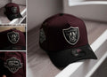 LAS VEGAS RAIDERS NFL MAROON GRAY UV / NEW ERA 9FORTY A-FRAME