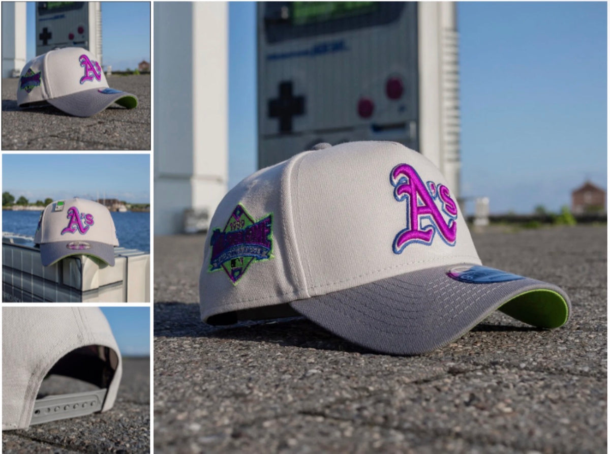 NEW ERA 9FORTY A-FRAME OAKLAND ATHLETICS ALL STAR GAME 1989 TWO TONE / ACTION GREEN UV SNAPBACK