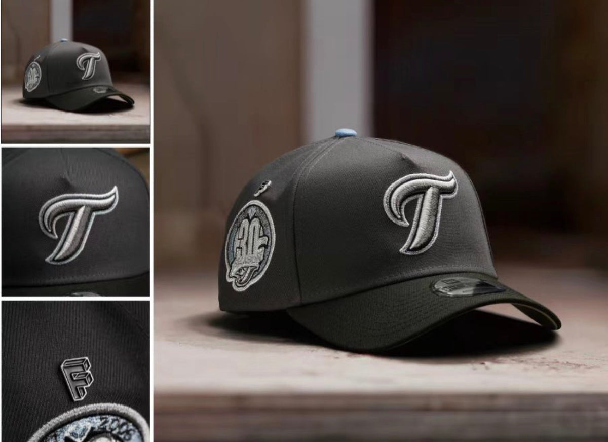 TORONTO BLUE JAYS MLB SKY GRAPHITE BLACK TWO TONE GRAY UV / NEW ERA 9FORTY A-FRAME
