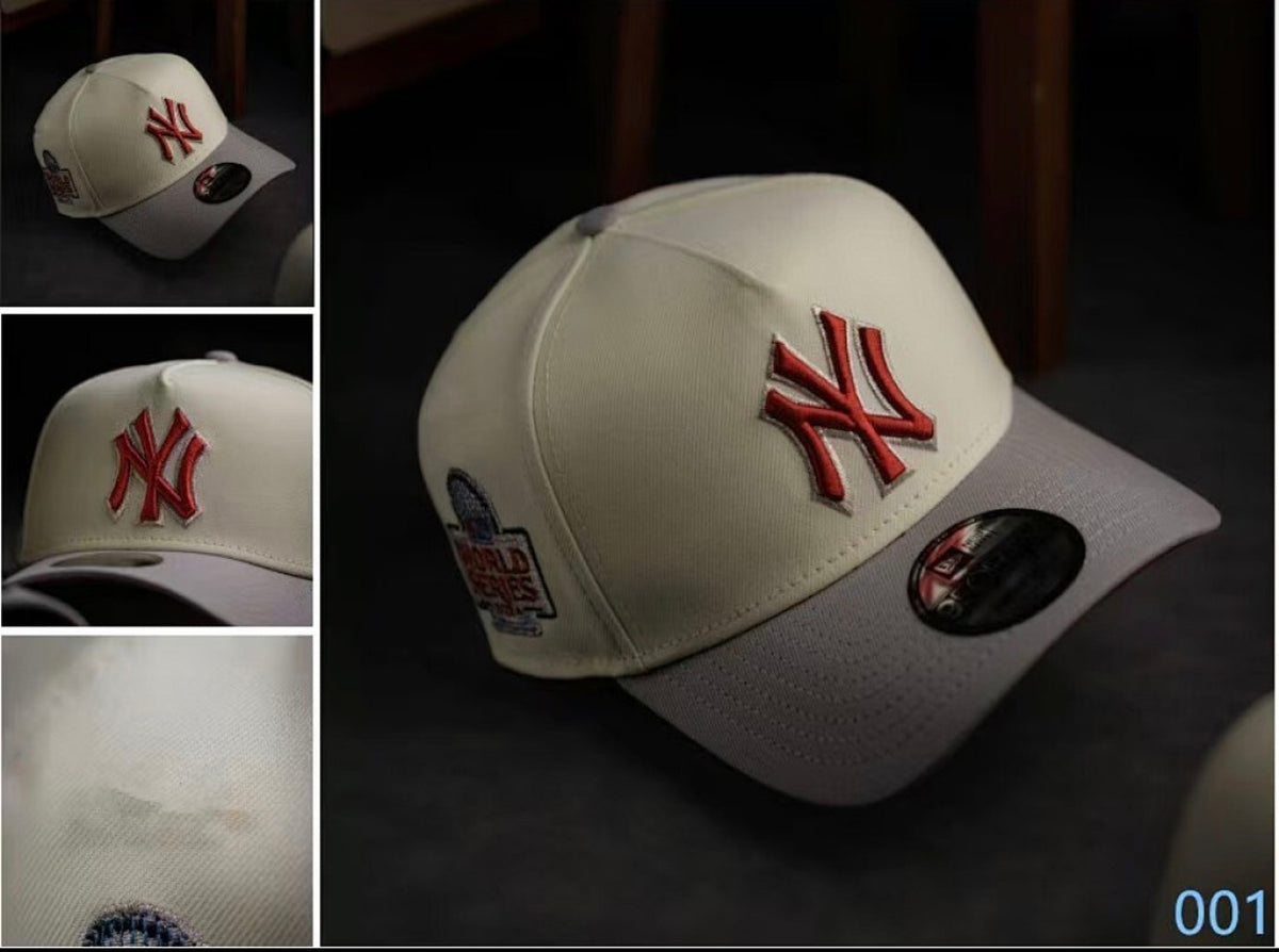 NEW ERA 9FORTY A-FRAME MLB NEW YORK YANKEES WS 24 TWO TONE CHROME WHITE / CARDINAL UV SNAPBACK