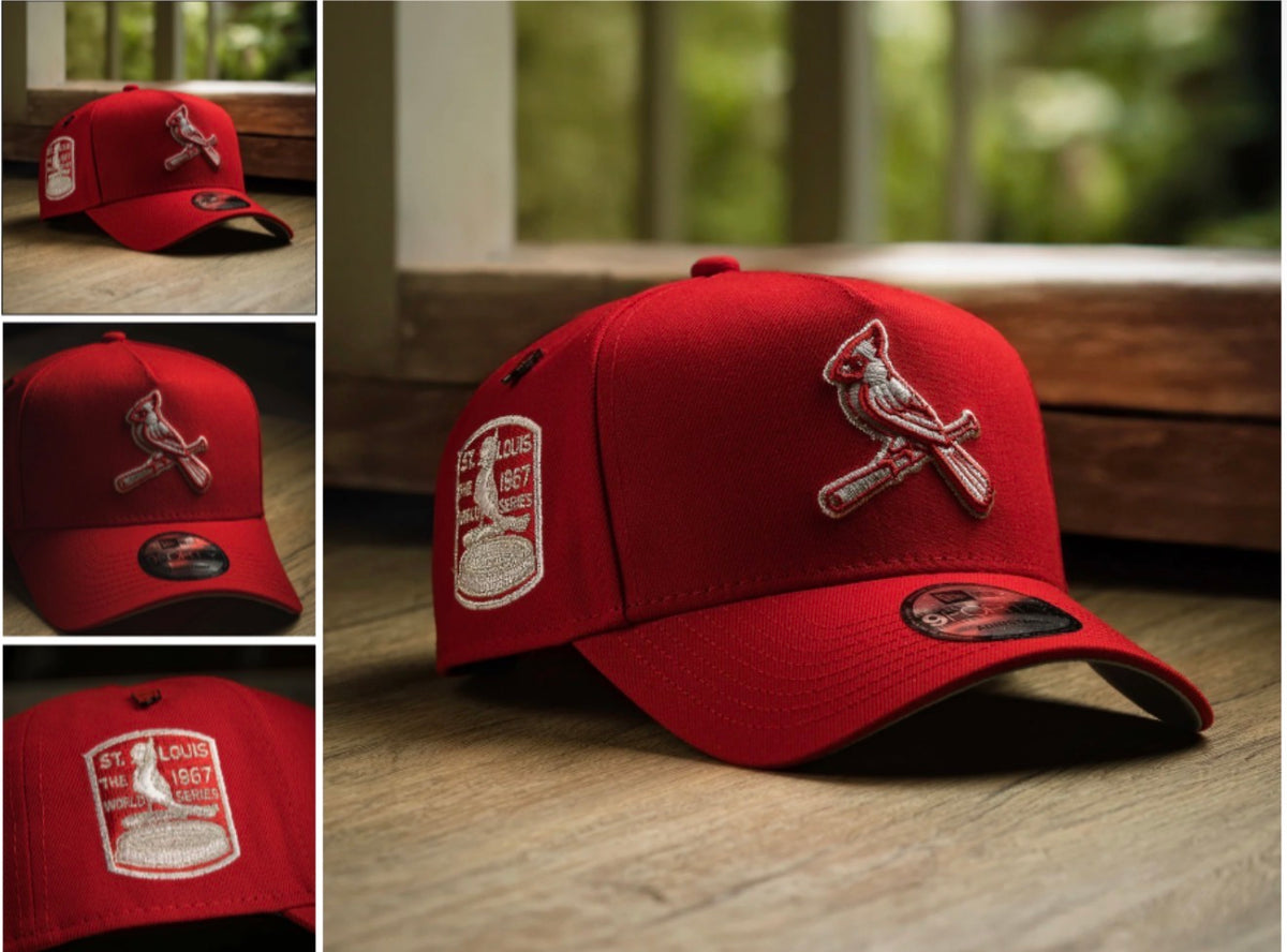 ST. LOUIS CARDINALS MLB SCARLET GRAY UV / NEW ERA 9FORTY A-FRAME
