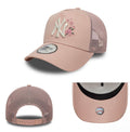 NEW ERA NEW YORK YANKEES FLORAL PINK 9FORTY WOMENS A FRAME TRUCKER SNAPBACK HAT