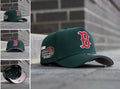 NEW ERA 9FORTY A-FRAME MLB BOSTON RED SOX WORLD SERIES 2004 DARK GREEN / PINK UV SNAPBACK CAP