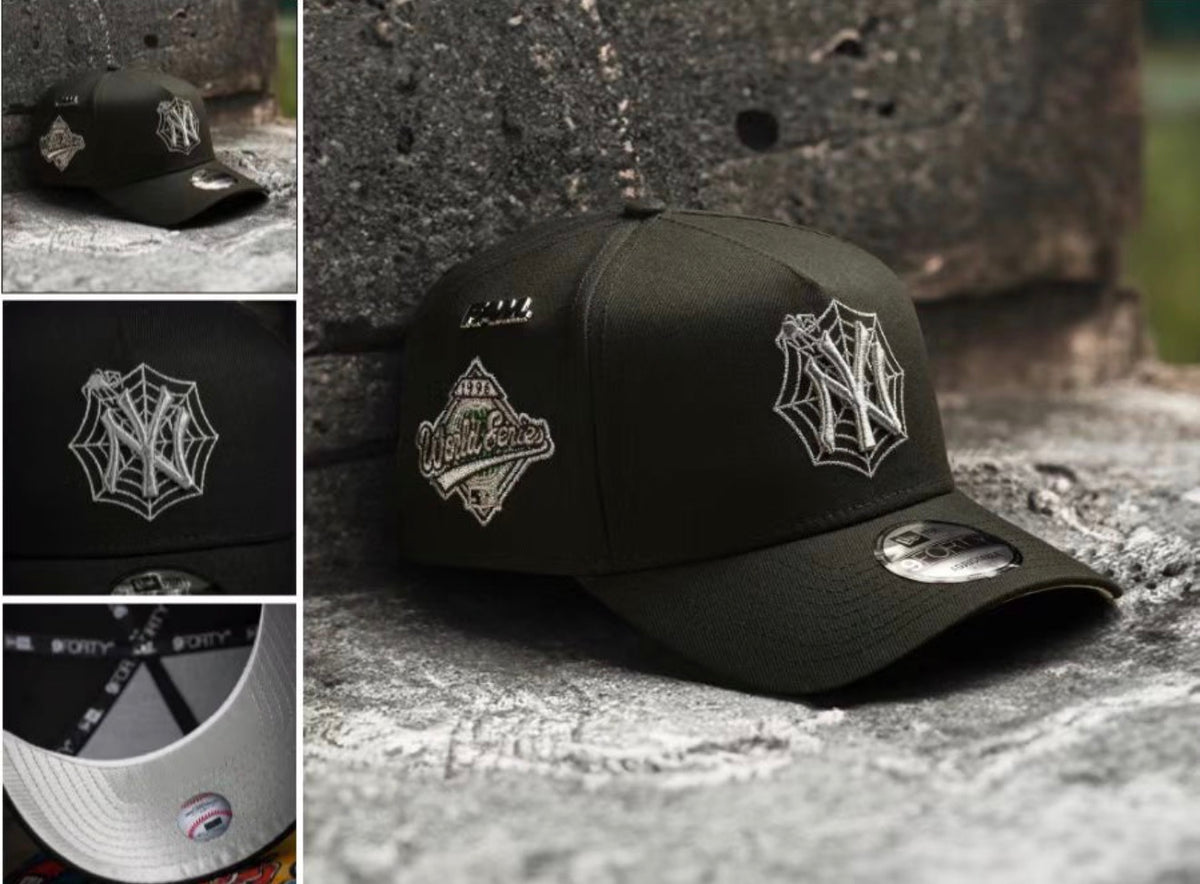 NEW YORK YANKEES MLB BLACK SILVER UV / NEW ERA 9FORTY A-FRAME