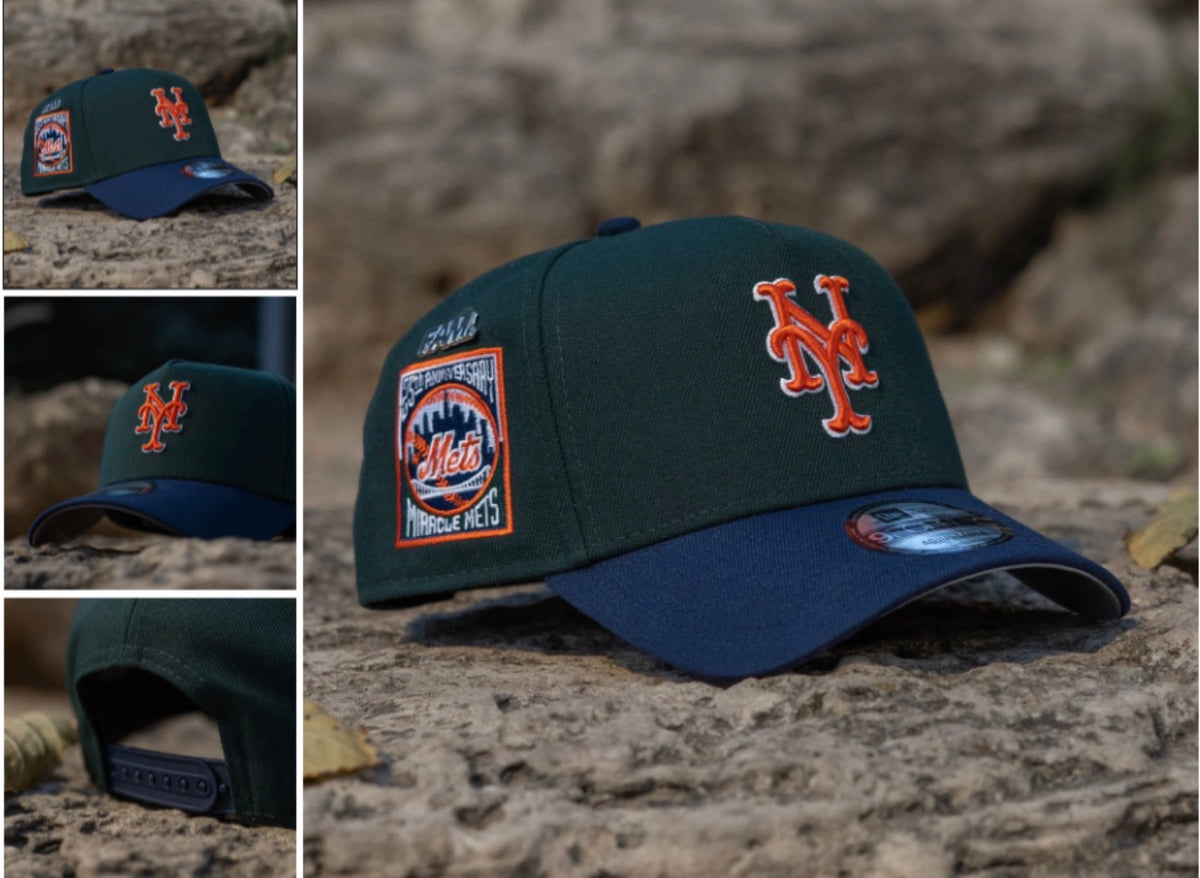 NEW YORK METS MLB GREEN BLUE TWO TONE GRAY UV / NEW ERA 9FORTY A-FRAME