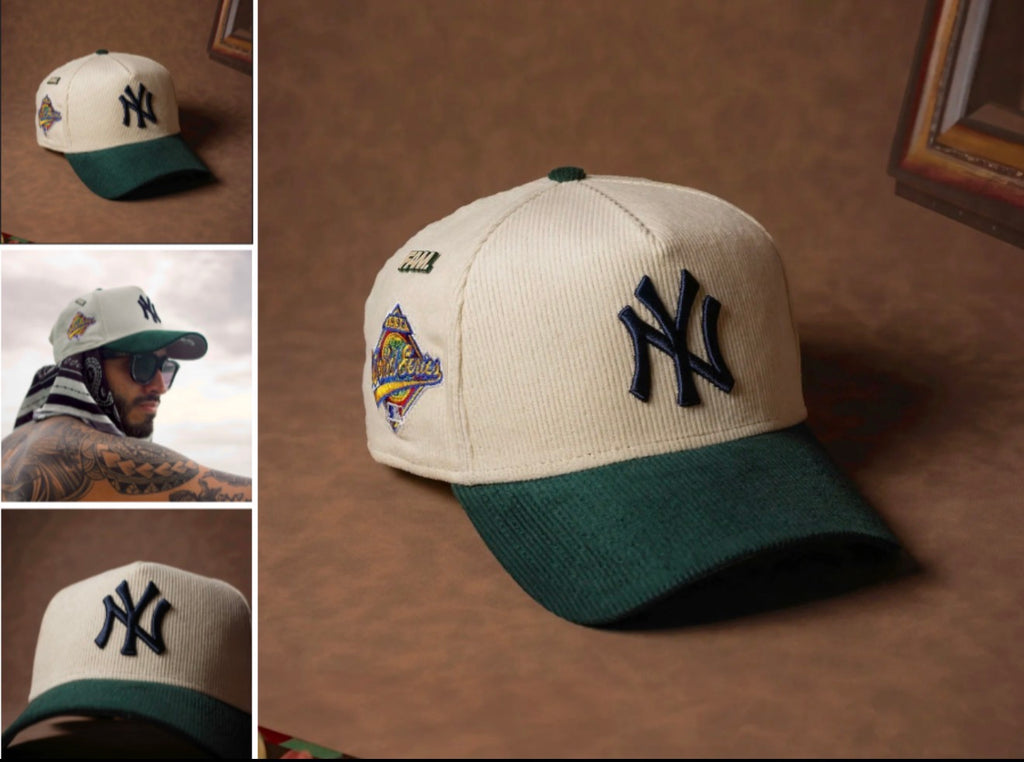 NEW ERA 9FORTY A-FRAME MLB NEW YORK YANKEES WORLD SERIES 1996 CORD TWO TONE / GREY UV SNAPBACK