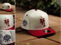 LOS ANGELES DODGERS MLB CHROME WHITE SCARLET TWO TONE GREY UV / NEW ERA 9FIFTY A-FRAME